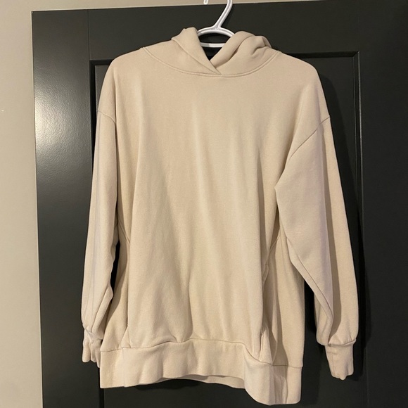 Neutral long sweater hoodie - Picture 1 of 3